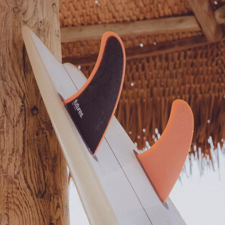 Twin Fin Set T2 Fiberglass Finnen futures 2025
