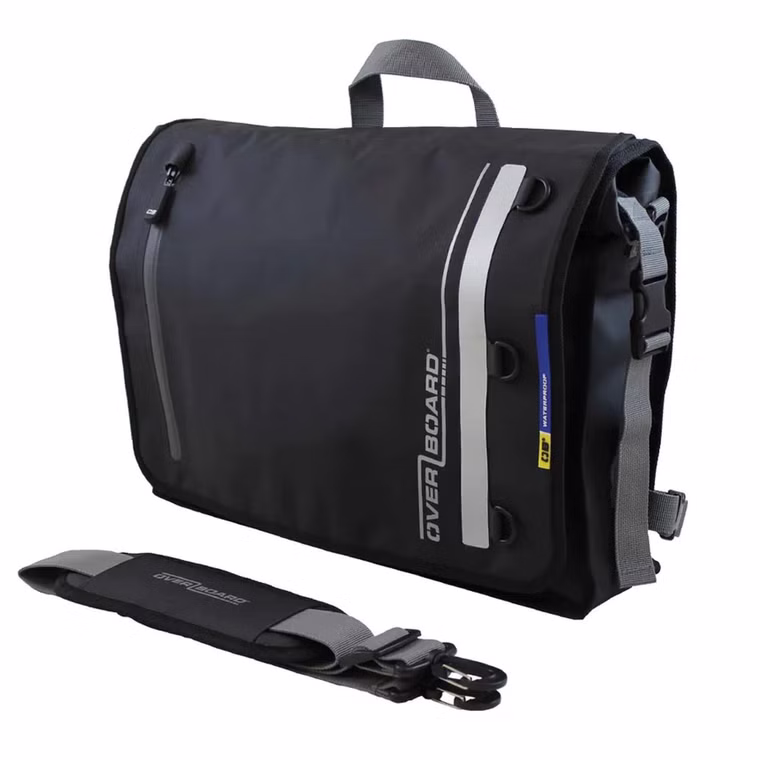 wasserdichte Messenger Bag Kurier Tasche Overboard 2025 Schwarz