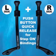 Pro Standard Push Button Quick Release für Step On® Bindings Black