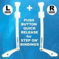 Pro Standard Push Button Quick Release für Step On® Bindings White