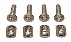 Brass Nut / Nutenstein M8 Set 4 Stück Project 5 2026 M8 x 30