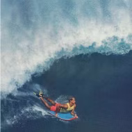 Bodyboard Makapuu Blau Gelb Flossen Churchill 2025 EU 41-43.5