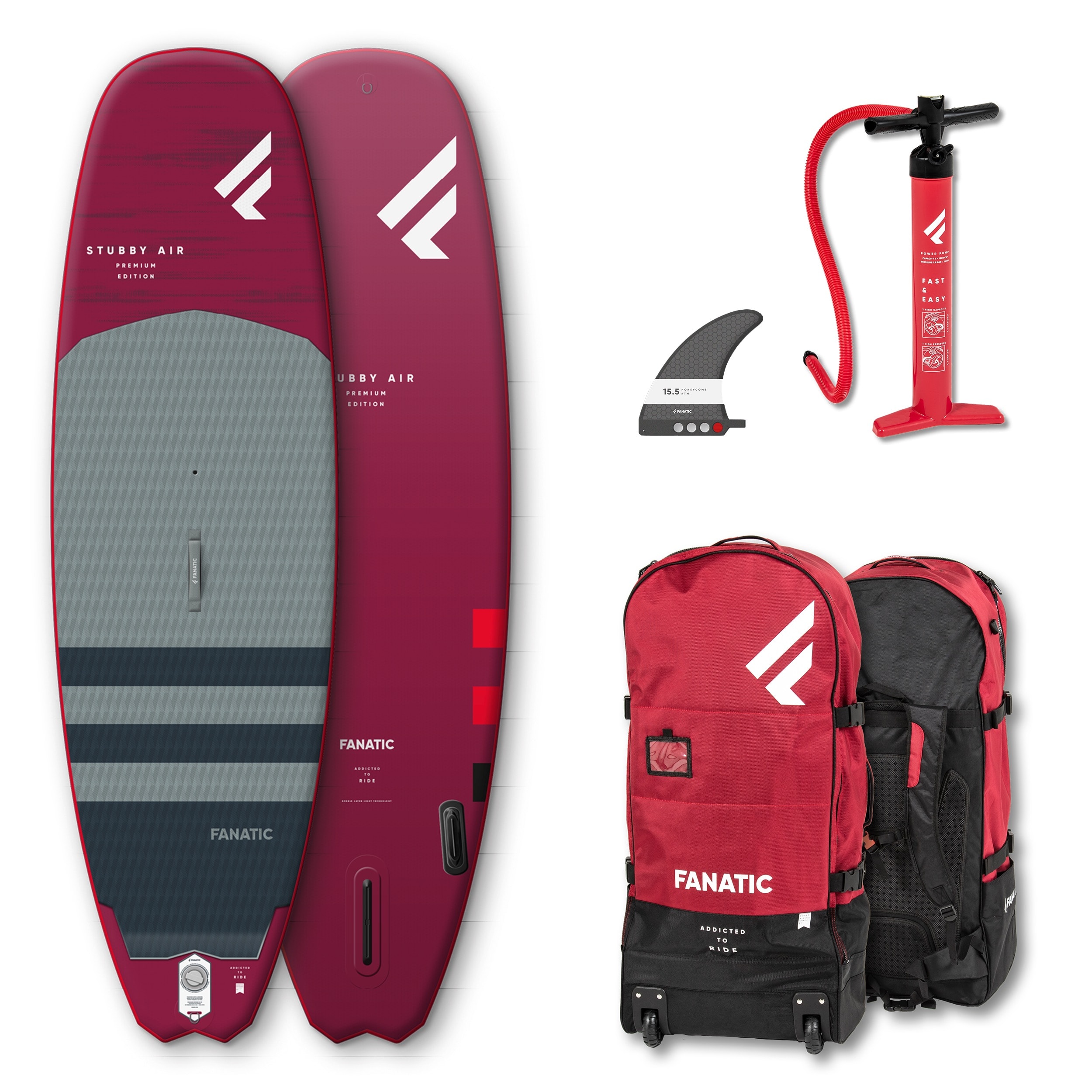 Fanatic SUP Board Stubby Air Premium aufblasbar 22 welle wave