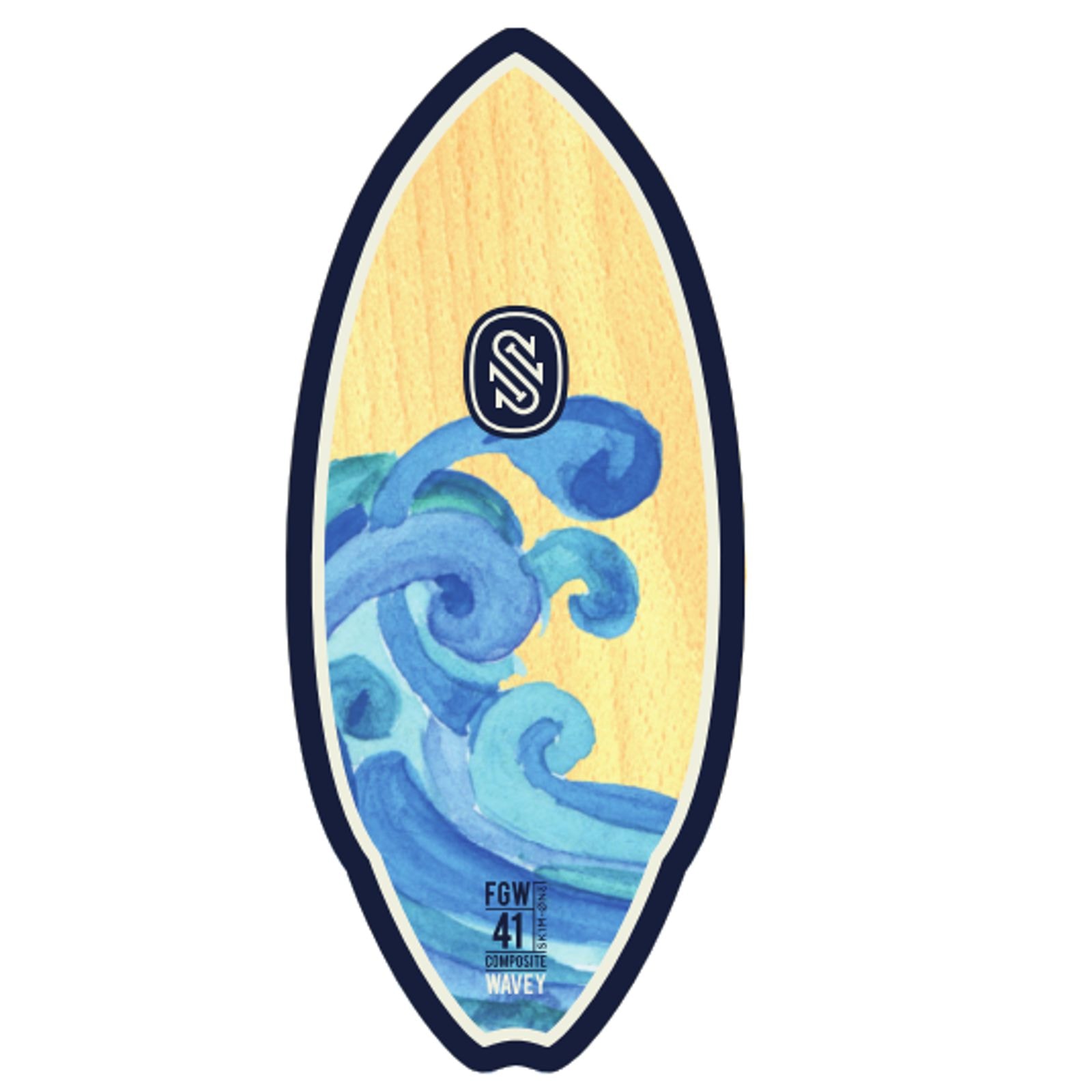 Skimboard SkimOne Fiberwood 104 Cm - Legno E Fibra Di Vetro, Per Peso Fino A 75 Kg, Verde - Foto 5