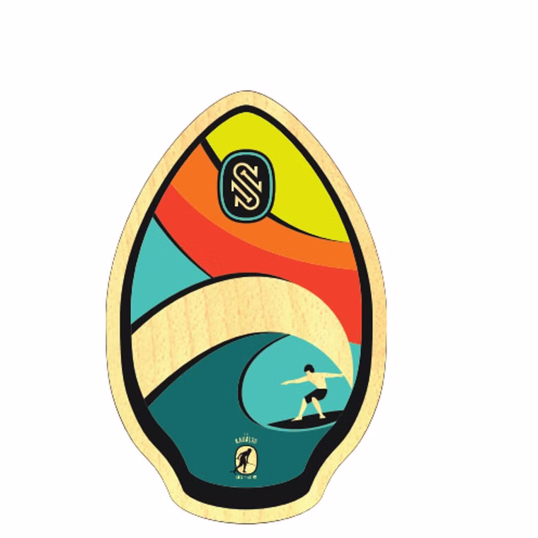Skimboard Wood Kauai Rainbow BUGZ 30'' / 76 cm