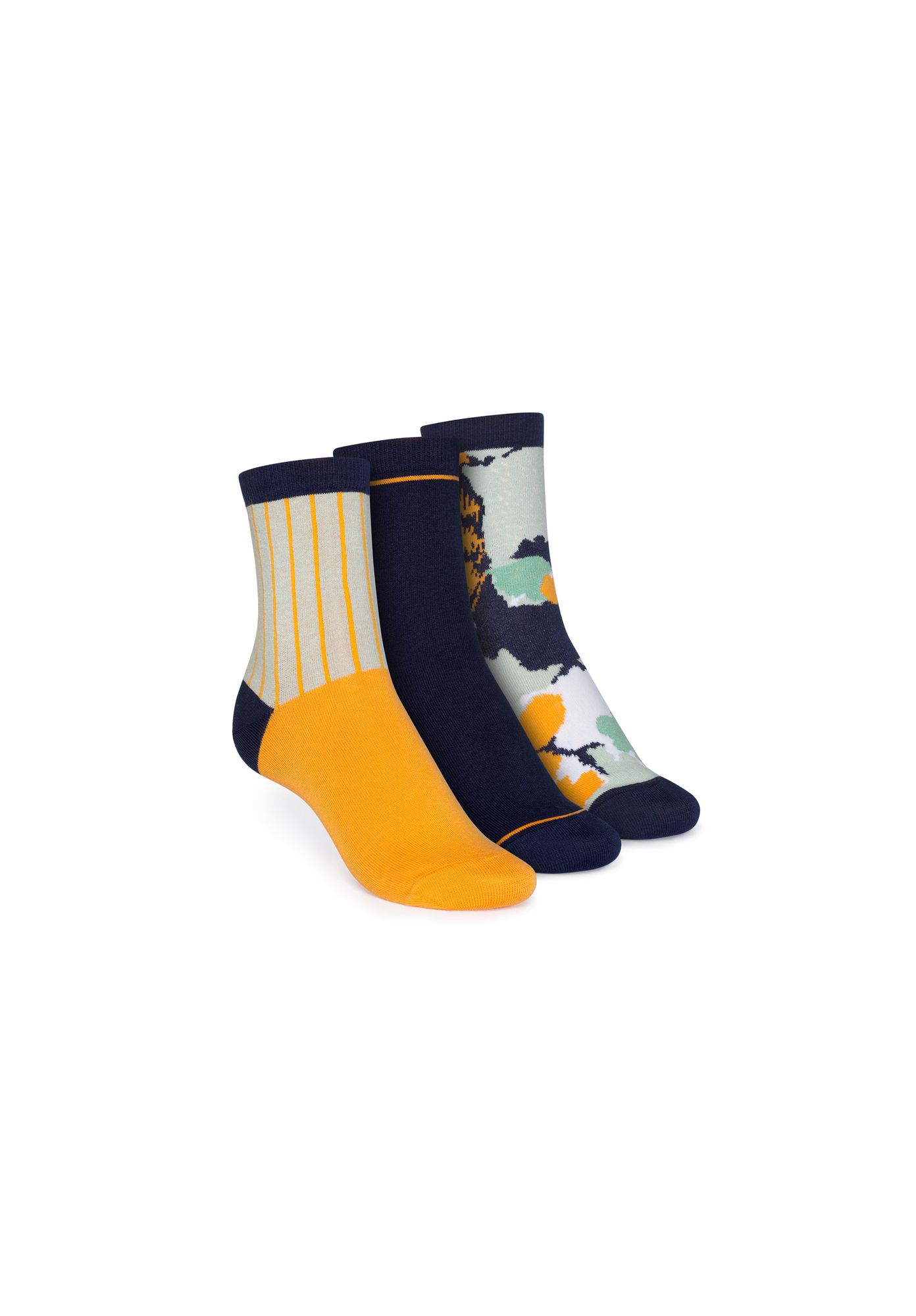 3er Pack Mid-Top Socks Vertical/Easy Stripe/Blossom 3er Pack Mid-Top Socks Vertical/Easy Stripe/Blossom