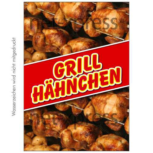 Plakat Grillhähnchen (vergrößert)
