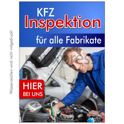 Plakat für Autozubehör