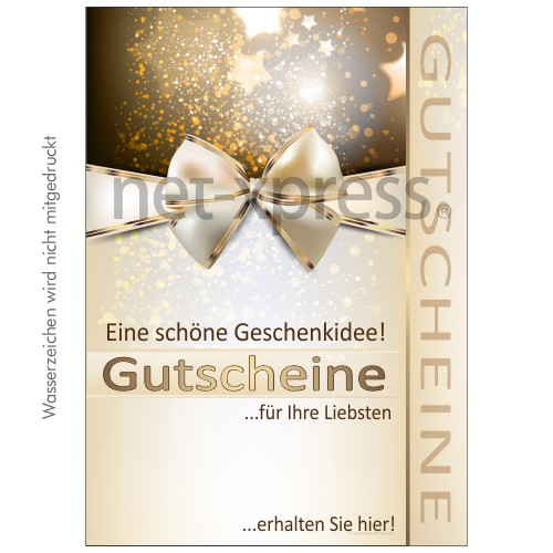 Dezentes Plakat für Gutscheinwerbung (vergrößert)