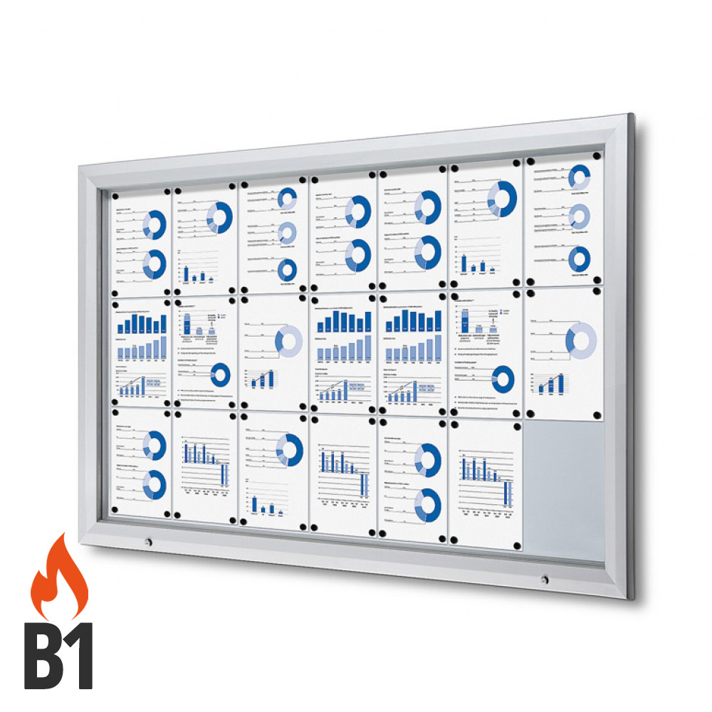 Schaukasten T-Line 21 x DIN A4, B1 Norm (vergrößert)