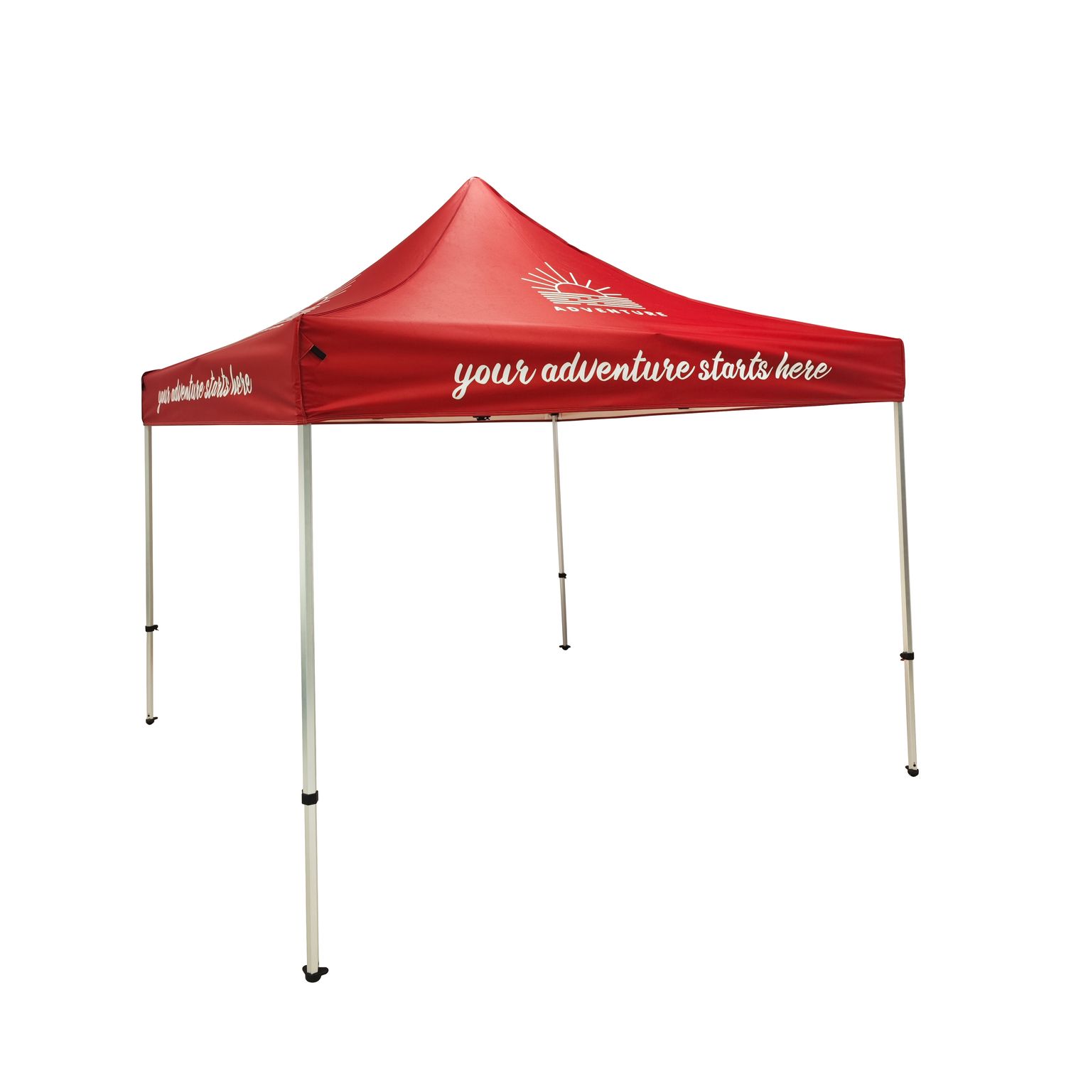 Faltpavillon 3x3m Alu wetterfest inkl. Werbedruck | net-xpress.de
