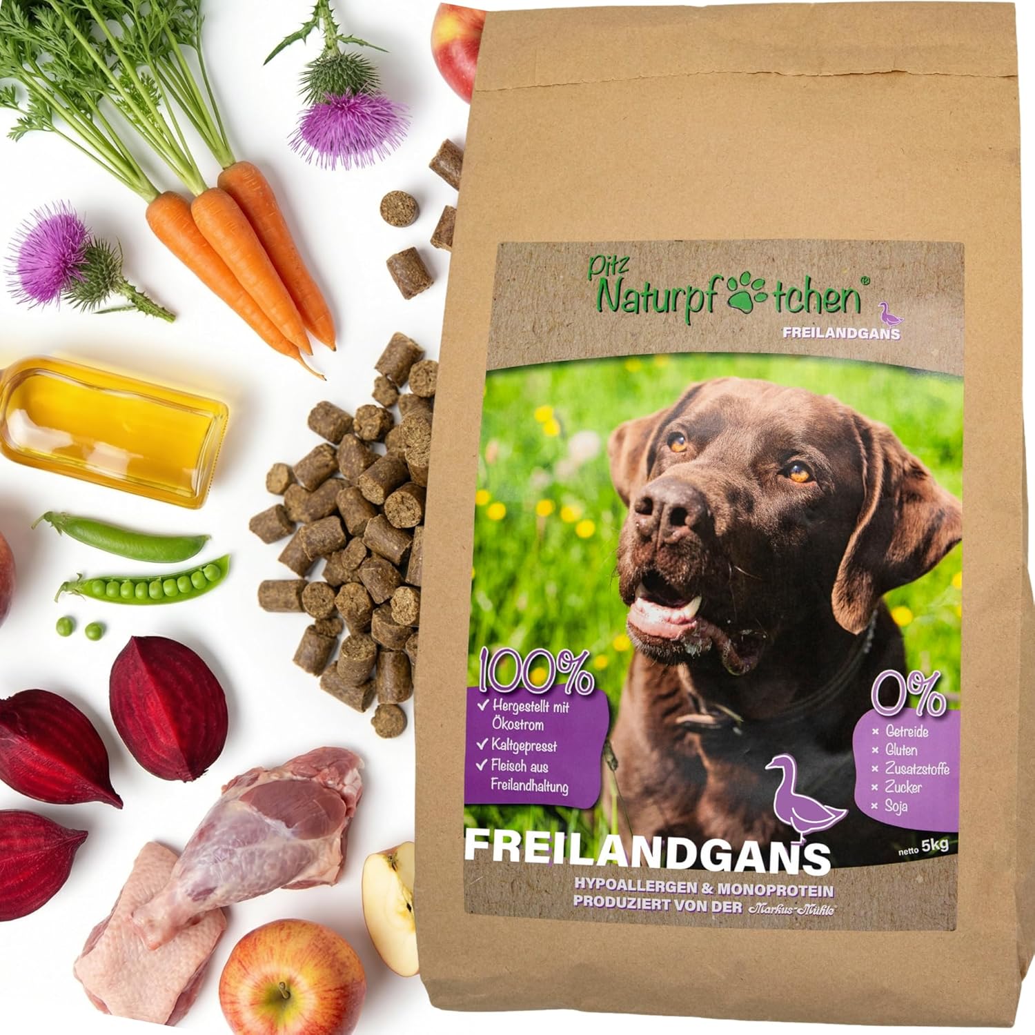 nassfutter katzen PURE Katzenmen Rind & Pute 195 g