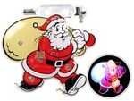 Blinki Weihnachtsblinki Anstecker Blinky Brosche Pin Button Weihnachtsmann mit Sack 50 Blinki Weihnachtsblinki Anstecker Blinky Brosche Pin Button Weihnachtsmann mit Sack 50