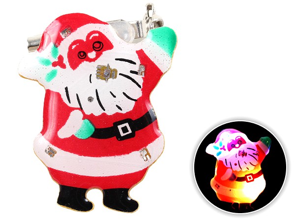 Blinki Anstecker Blinky Brosche Pin Button Weihnachtsmann 51 Blinki Anstecker Blinky Brosche Pin Button Weihnachtsmann 51