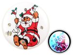 Blinki Anstecker Blinky Brosche Pin Button Weihnachtsmann Schaukel 52 Blinki Anstecker Blinky Brosche Pin Button Weihnachtsmann Schaukel 52
