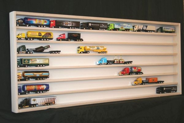 V29 Vitrine Spur N Setzkasten Regal Truck Modellautos H0 125 cm lang