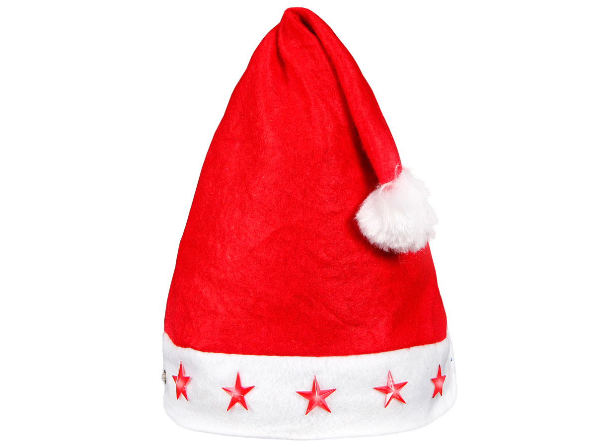 Blinkende Weihnachtsmütze mit Sternen 15 Blinkende Weihnachtsmütze mit Sternen 15