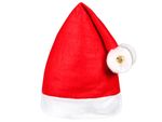 Weihnachtsmütze rot mit 2 Bommeln und 2 Glocken 30 Weihnachtsmütze rot mit 2 Bommeln und 2 Glocken 30