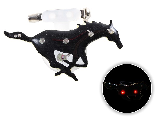 Pin s lumineux cheval noir galop (b-203) Pin s lumineux cheval noir galop (b-203)
