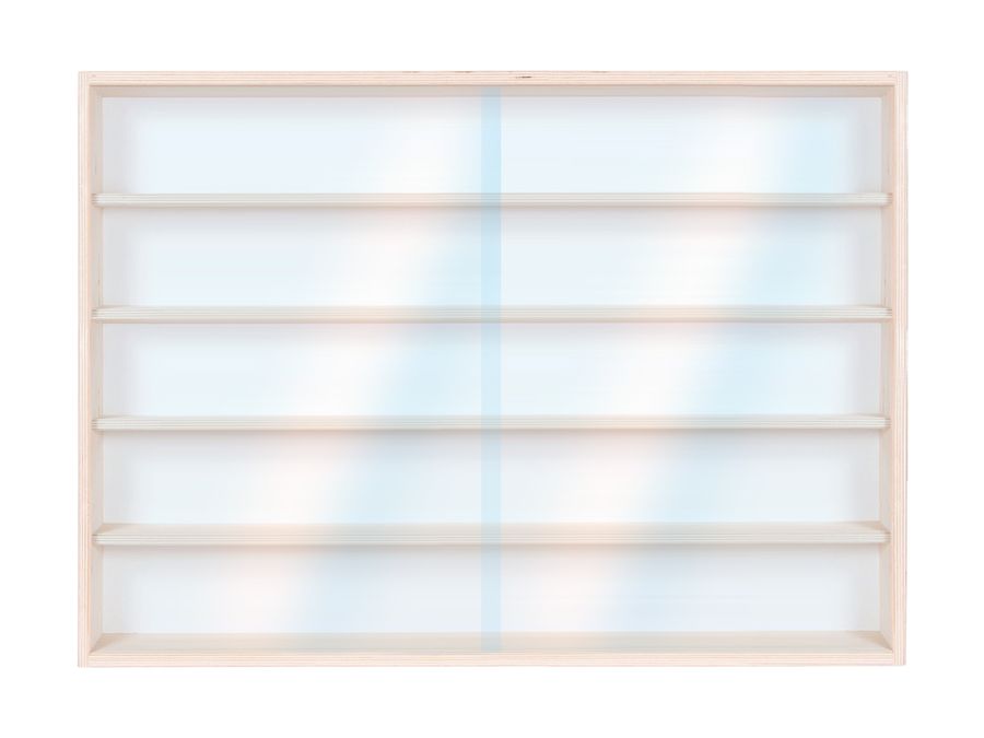 Handgefertigte Nagellack Vitrine aus Holz Modell V32 ALSINO
