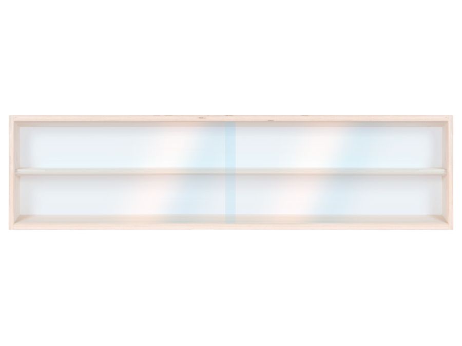 V100.2 Vitrine Spur HO & N, Regal H0 100 cm 2 Fächer