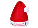 Weihnachtsmütze rot Ich glaube an den Weihnachtsmann 55 Weihnachtsmütze rot Ich glaube an den Weihnachtsmann 55