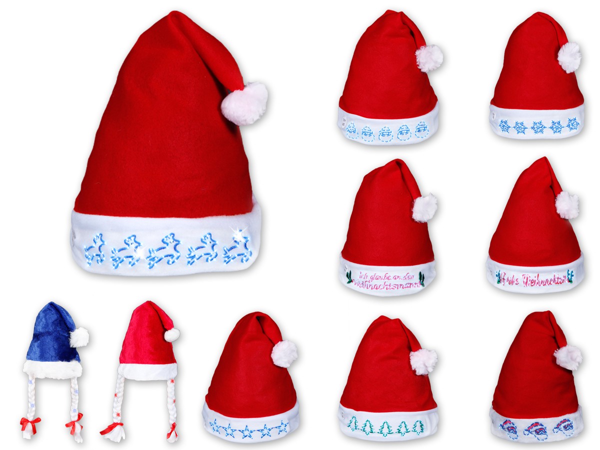 Bonnet père Noel lumineux avec LED Noel clignotant (wm-variante blinkend) Bonnet père Noel lumineux avec LED Noel clignotant (wm-variante blinkend)