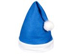 6 Stk. Weihnachtsmütze Nikolausmütze blau weiß mit Bommel 31 6 Stk. Weihnachtsmütze Nikolausmütze blau weiß mit Bommel 31