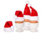 Eierwärmer als Weihnachtsmütze mit Bommel - 1 Stück, WM-133 Eierwärmer als Weihnachtsmütze mit Bommel - 1 Stück, WM-133