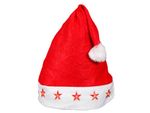 Blink LED Weihnachtsmützen Rot mit Leuchtsterne Blinksterne Sterne 15 Blink LED Weihnachtsmützen Rot mit Leuchtsterne Blinksterne Sterne 15