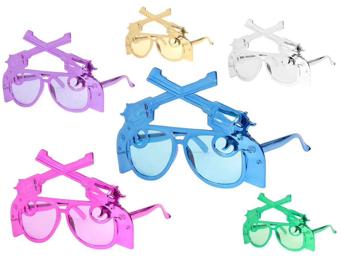 Alsino Party Disco Fun Brille Revolver 80er 90er Karneval Fasching Alsino Party Disco Fun Brille Revolver 80er 90er Karneval Fasching