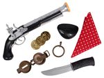 Piraten Seeräuber Set 6-teilig Kinder Pistole Augenklappe Messer von ALSINO P481065 Piraten Seeräuber Set 6-teilig Kinder Pistole Augenklappe Messer von ALSINO P481065