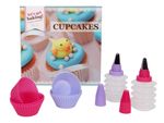 9 teiliges Cupcake Dekorations Set Silikonform Rezeptbuch Muffinform P839012 Cupcakeform Tüllen Spritzen von Alsino 9 teiliges Cupcake Dekorations Set Silikonform Rezeptbuch Muffinform P839012 Cupcakeform Tüllen Spritzen von Alsino