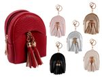 Mini Geldbörse Geldbeutel Rucksack Anhänger für Damen 7,5 x 9,5 x 5 cm Uni Farben Lederoptik mit Schlüsselring von Alsino Mini Geldbörse Geldbeutel Rucksack Anhänger für Damen 7,5 x 9,5 x 5 cm Uni Farben Lederoptik mit Schlüsselring von Alsino