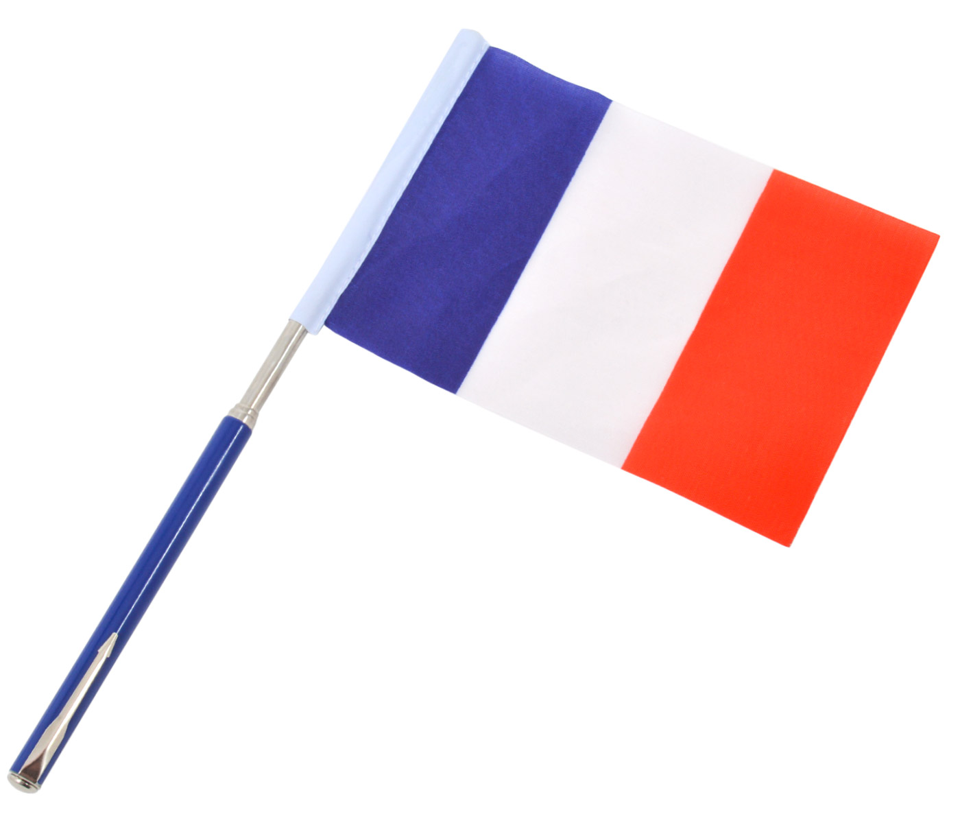 Ausziehbare Flagge Frankreich für die EM WM Fanartikel