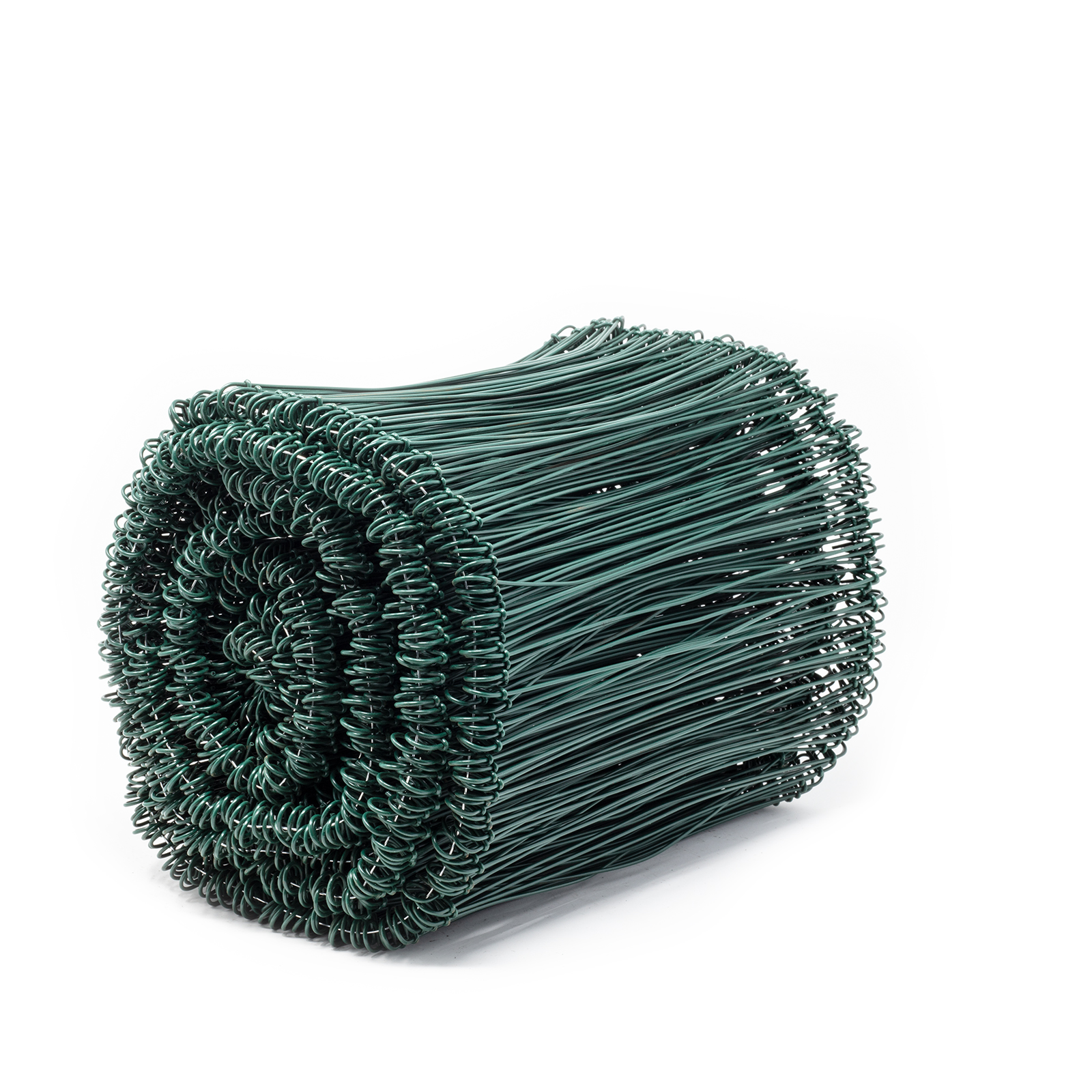 Ösenbindedraht kunststoffummantelt  grün - 1,0/1,4 x 240 mm Bunde von 1000 Stück