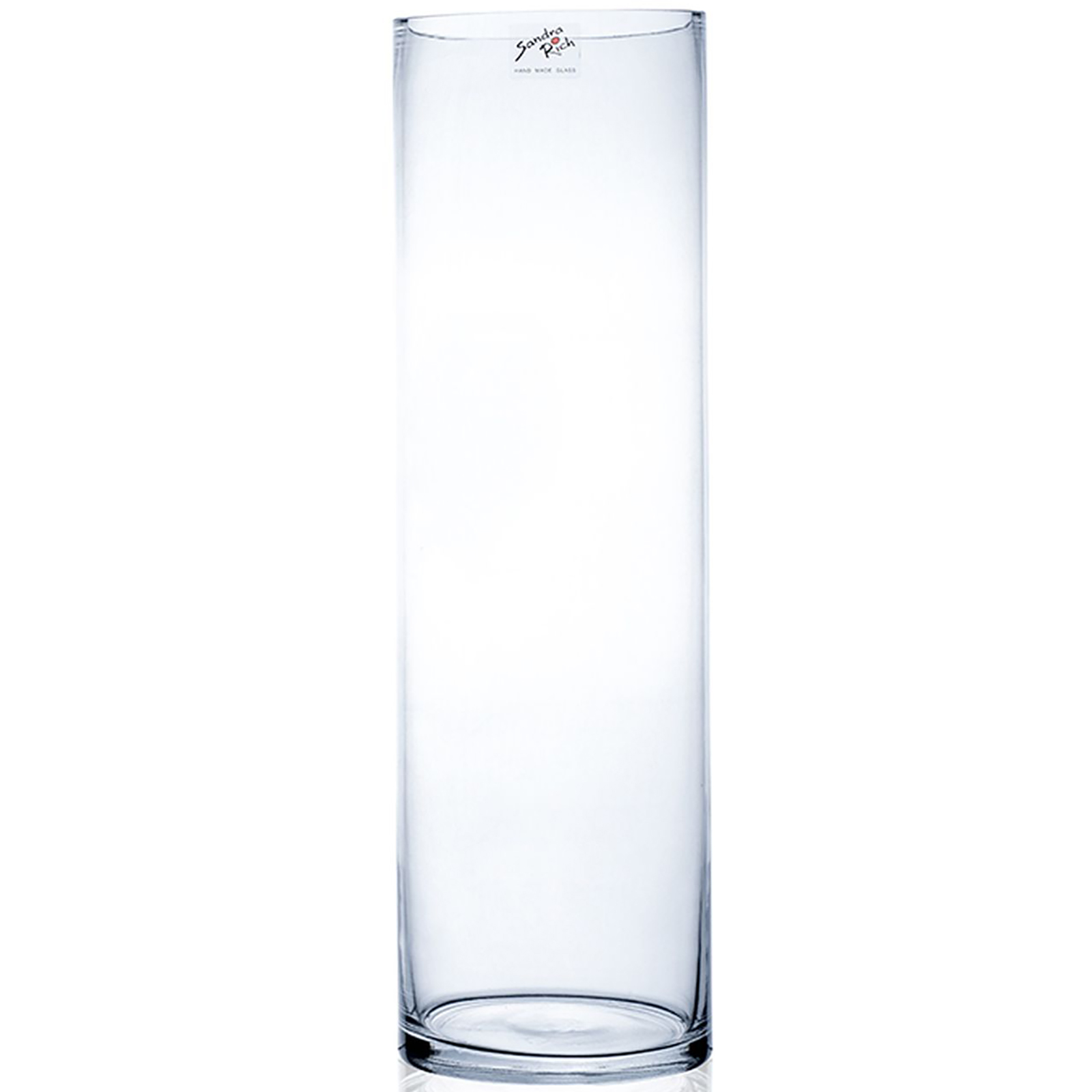CYLI cylindrical vase klar 12x12x40cm Glas Flowerbox Pro