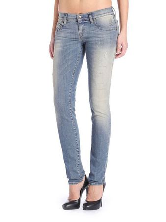 Diesel Grupee 0840A Damen Jeans Hose Slim Skinny
