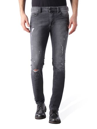 Diesel Thavar 0673P_Stretch Herren Jeans Hose Slim Skinny