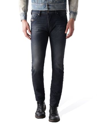 Diesel Belther 0842Q Herren Jeans Hose Regular Slim Straight