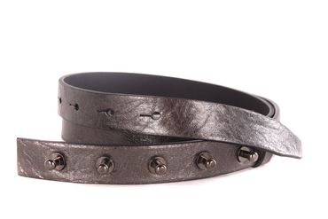 Diesel BORCINO CINTURA Belt Gürtel Echtleder Metallic