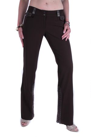 Dolce & Gabbana D&G Damen Hose Lederhose braun Gr. 36 #112