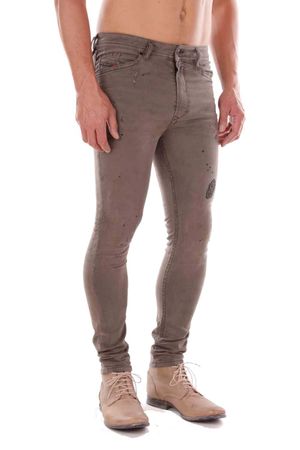 Diesel Spender-NE 0856U Herren Jeans Joggjeans Sweat Pant Grau