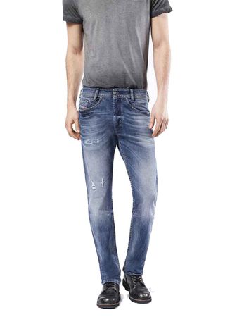 Diesel Herren Akee 0853Y Jeans Hose Slim Tapered