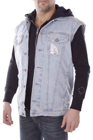 Diesel D-Hill-SM Herren Jeansjacke Weste Ärmellos Gr. S