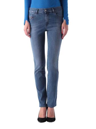 Diesel Sandy 0666G Stretch Damen Jeans Hose Slim Straight