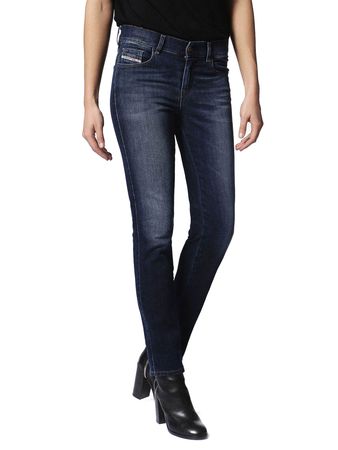 Diesel Sandy 0814W Stretch Damen Jeans Hose Slim Straight