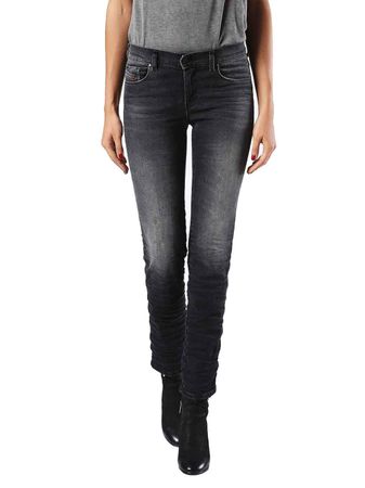 Diesel Sandy 0676N Stretch Damen Jeans Hose Slim Straight