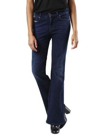 Diesel Sandy-B 0858A Damen Jeans Hose Slim Bootcut