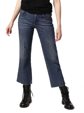 Diesel Sandy-Kick 0684K Stretch Damen Jeans Hose Straight Regular